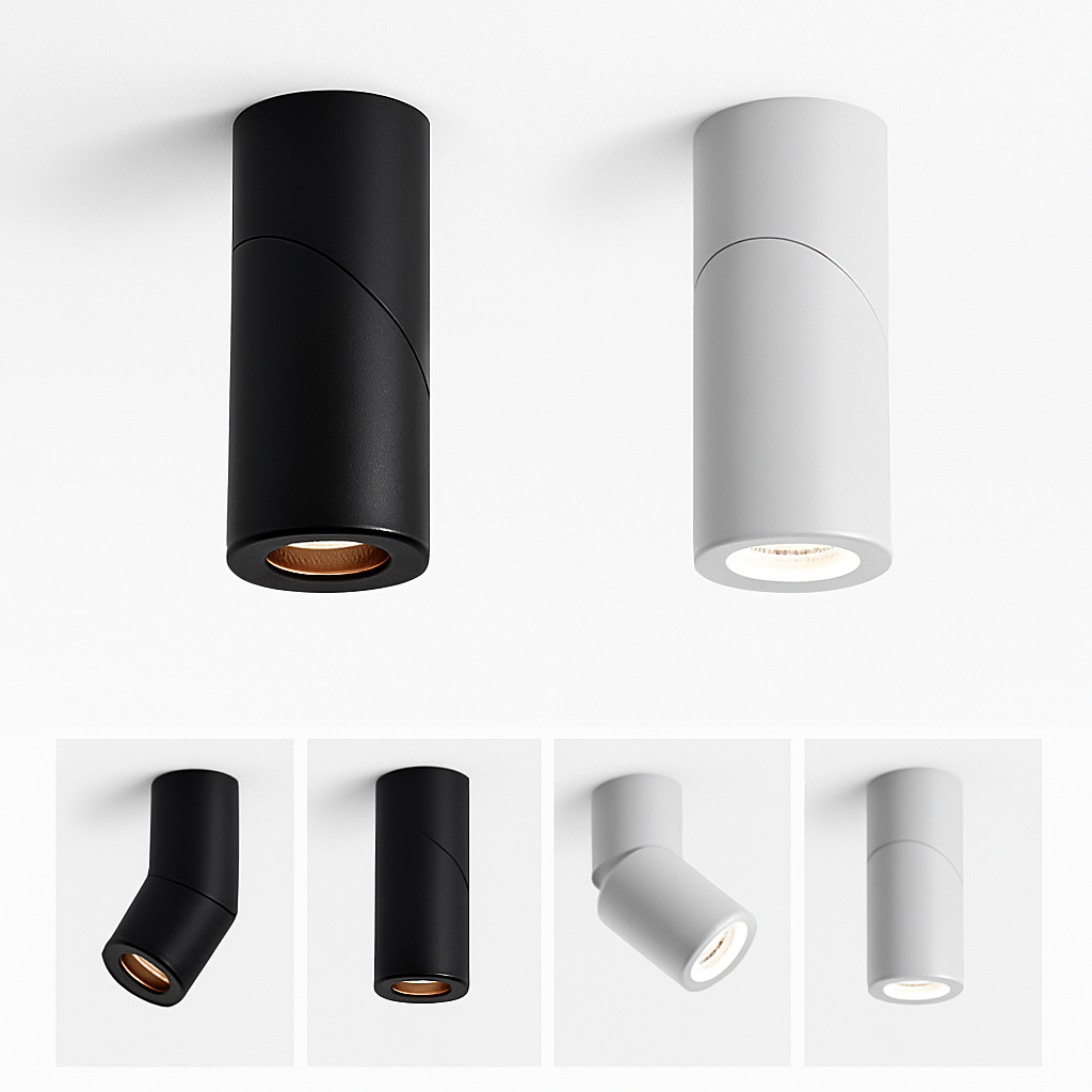 Spots led rotatifs à intensité variable pour éclairage intérieur Léane Clarté en Aluminium - Caractère & Élégance dans le Décor