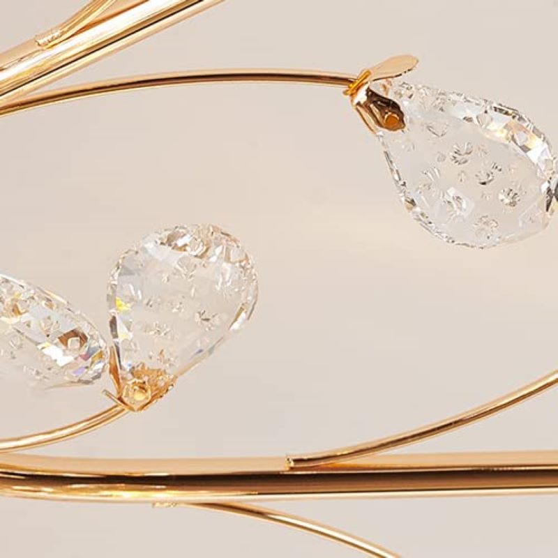 Valentina Fleur Nordique LED Plafonnier Verre Salon - Neutralighting