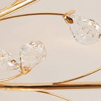 Valentina Fleur Nordique LED Plafonnier Verre Salon - Neutralighting