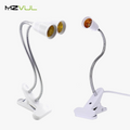 support de lampe led avec prise simple/double et interrupteur flexible