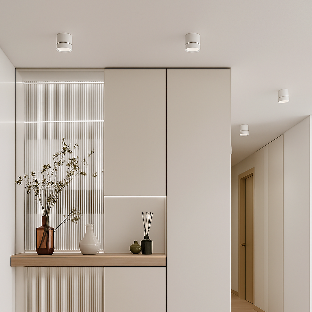 Spot LED tubulaire de plafond en saillie orientable à angle réglable 7W 9W 12W 15W pour intérieur 220V 110V Juliette Dessin en Aluminium - Simplicité & Caractère au Quotidien