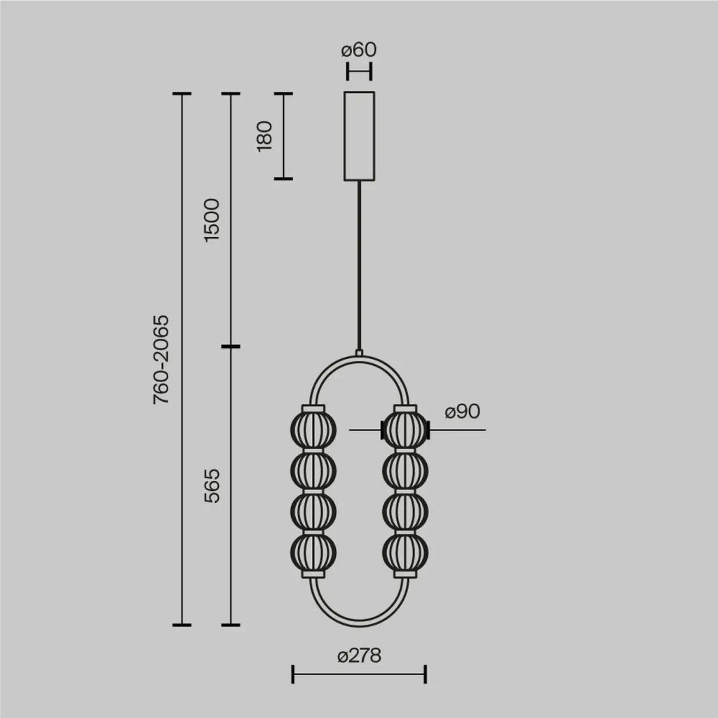 Suspension Luminaire | AMULET (Ovale)