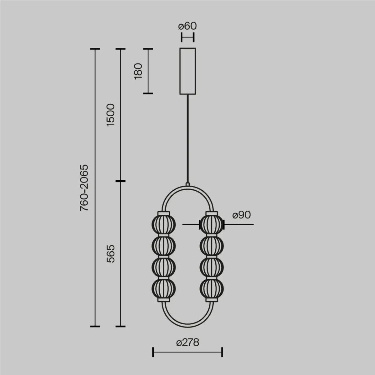 Suspension Luminaire | AMULET (Ovale)
