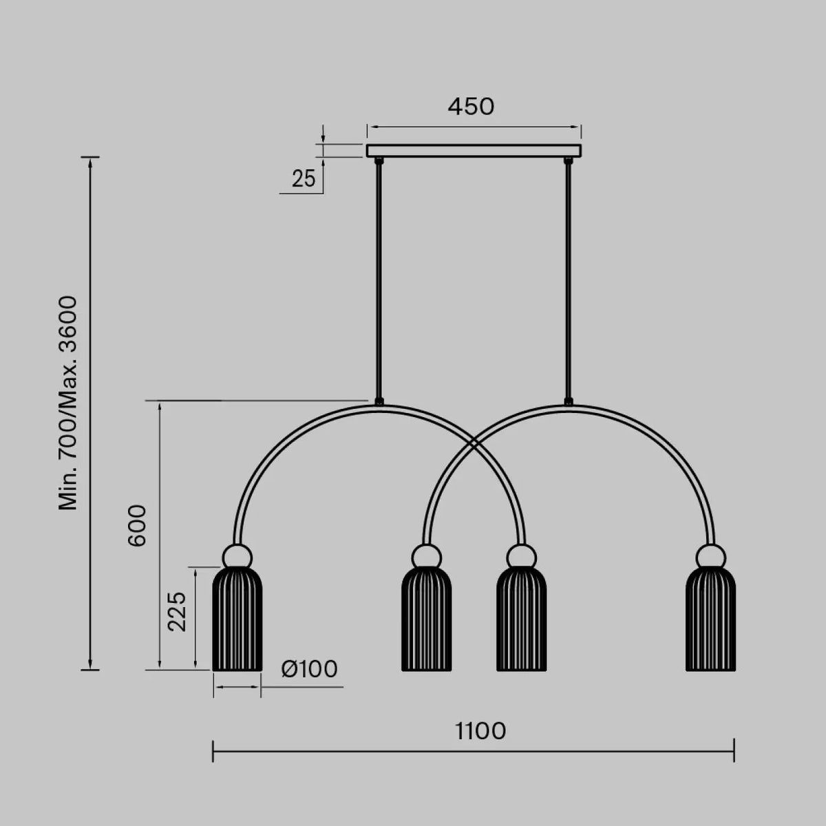 Suspension Luminaire | ANTIC (Linéaire)