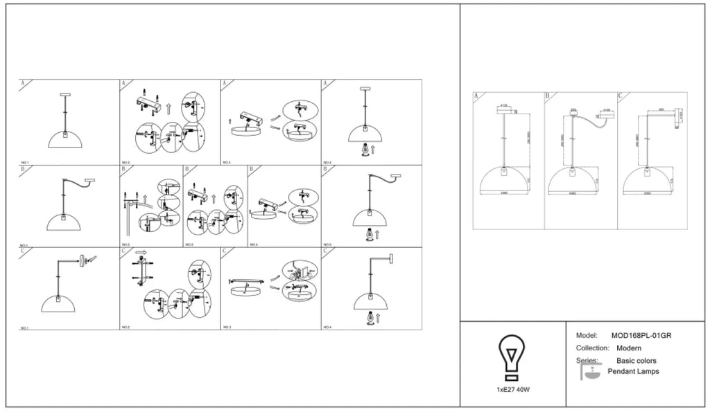 Suspension Luminaire | BASIC COLORS (Coupole)
