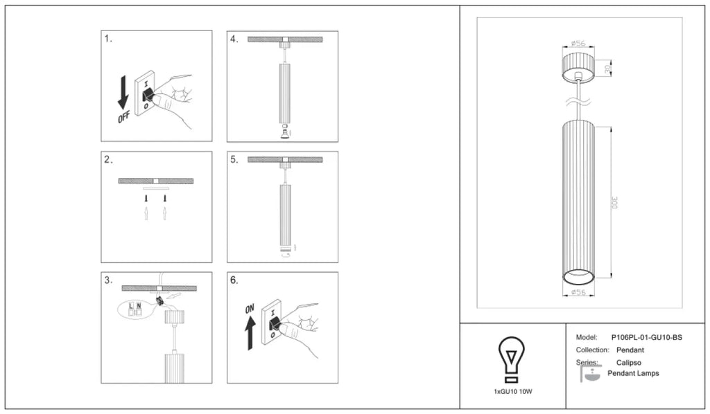 Suspension Luminaire | CALIPSO (Tube)