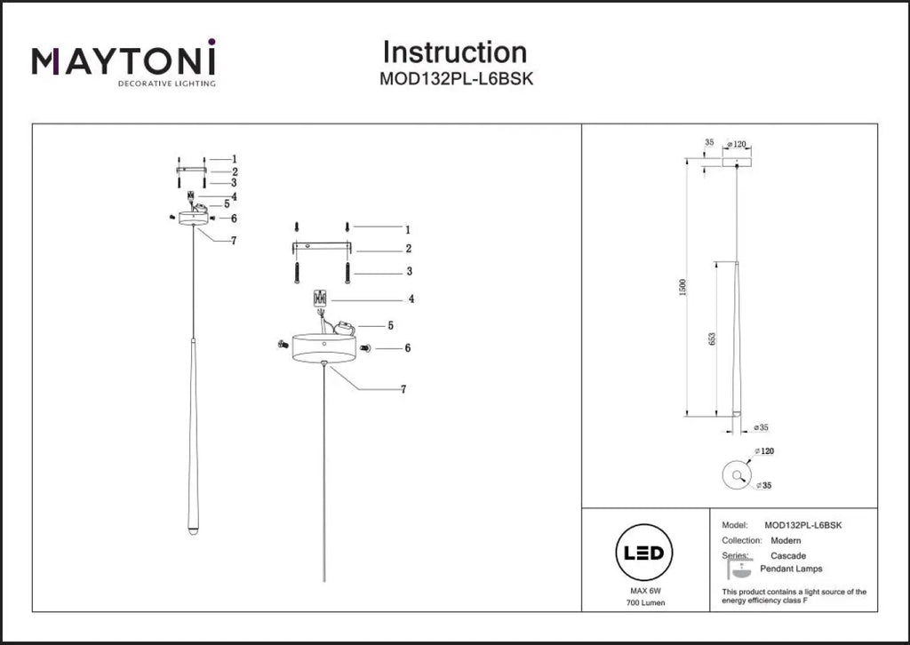 Suspension Luminaire | CASCADE (Conique)