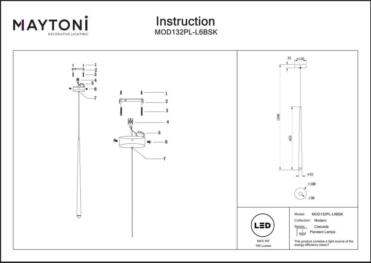 Suspension Luminaire | CASCADE (Conique)