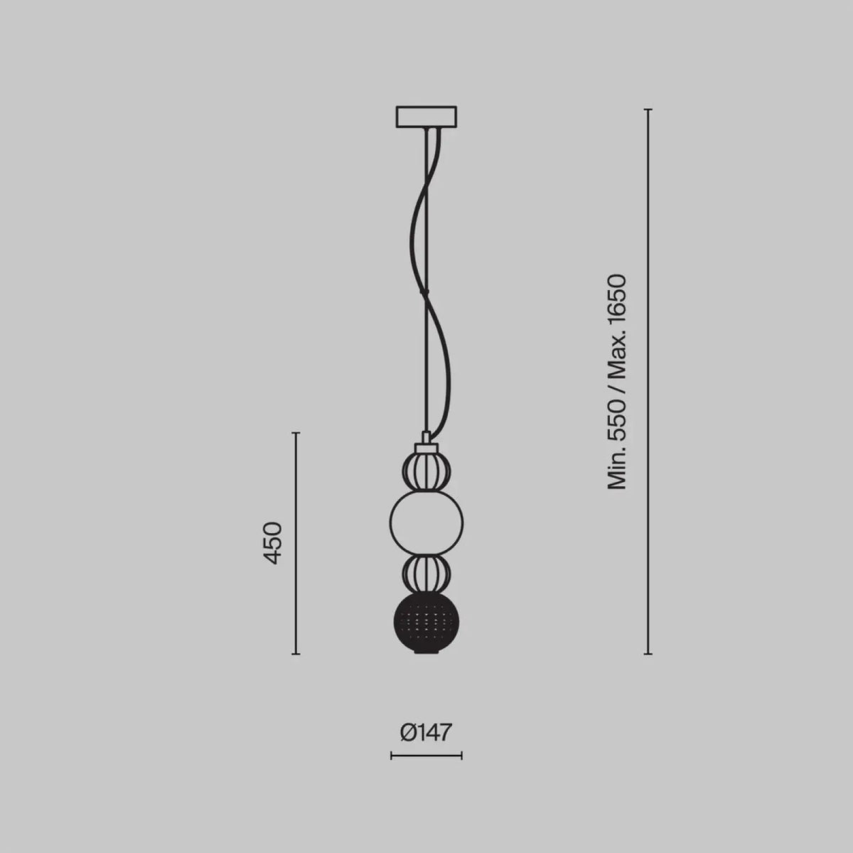 Suspension Luminaire | COLLAR (Globe)
