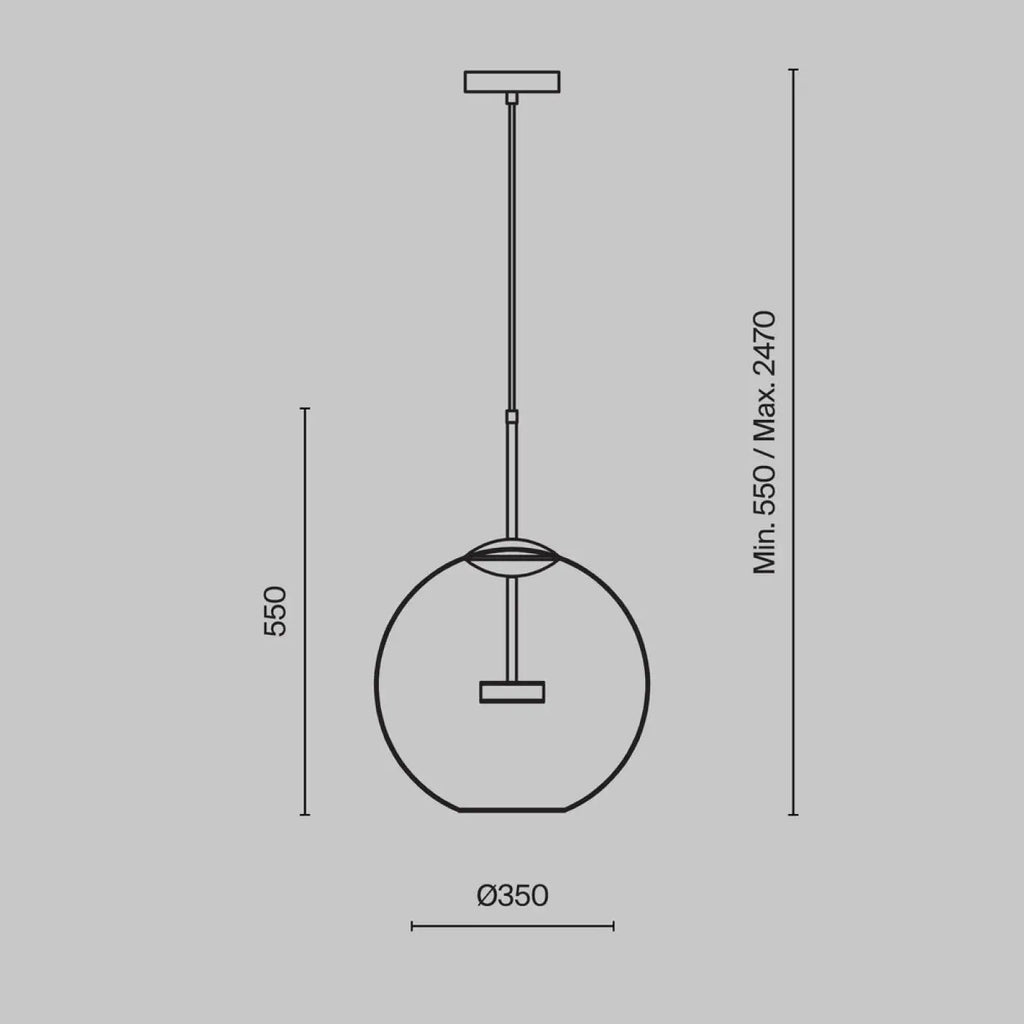 Suspension Luminaire | COMETA (Globe)