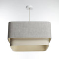 Suspension Luminaire | KWADRO DUO (Gris)