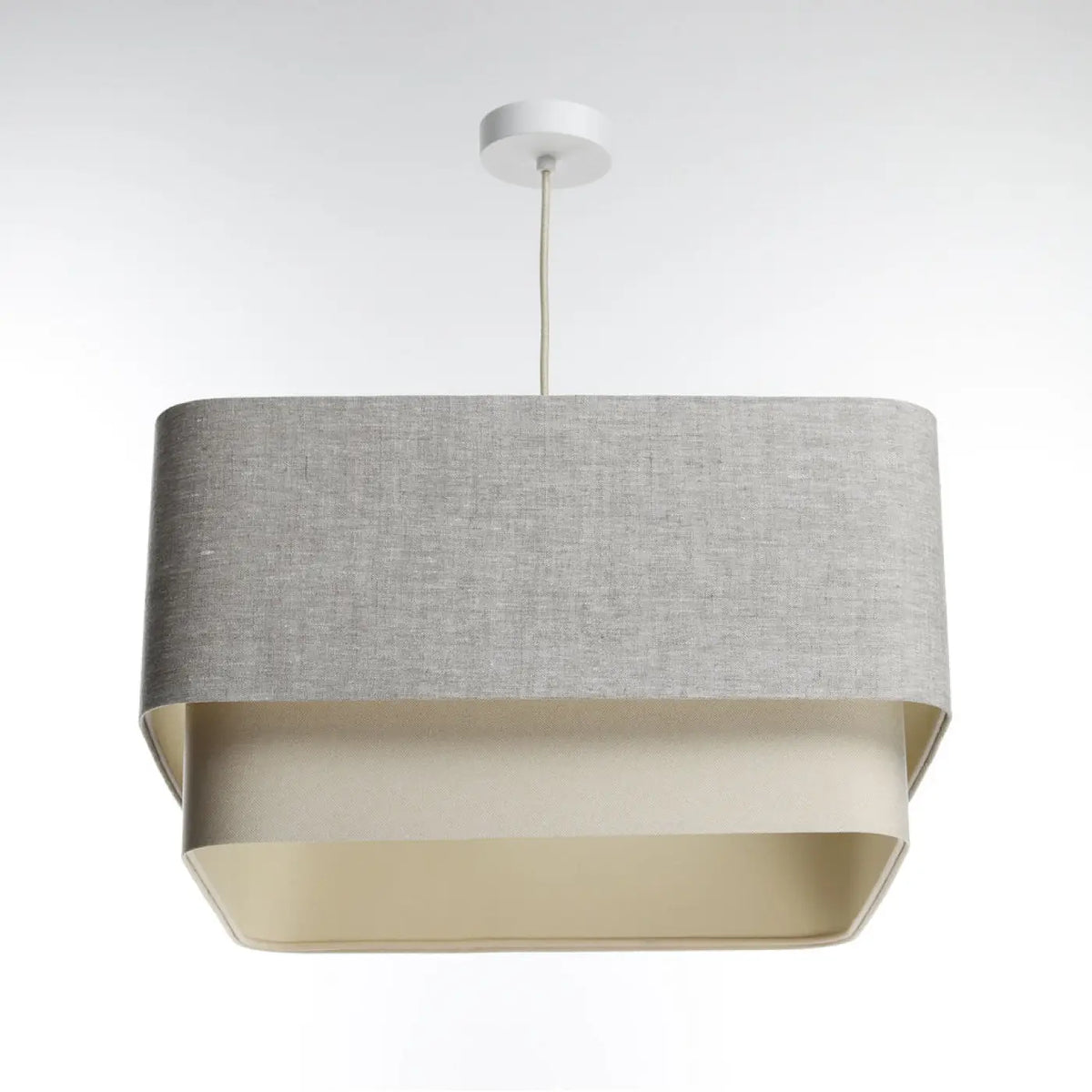 Suspension Luminaire | KWADRO DUO (Gris)