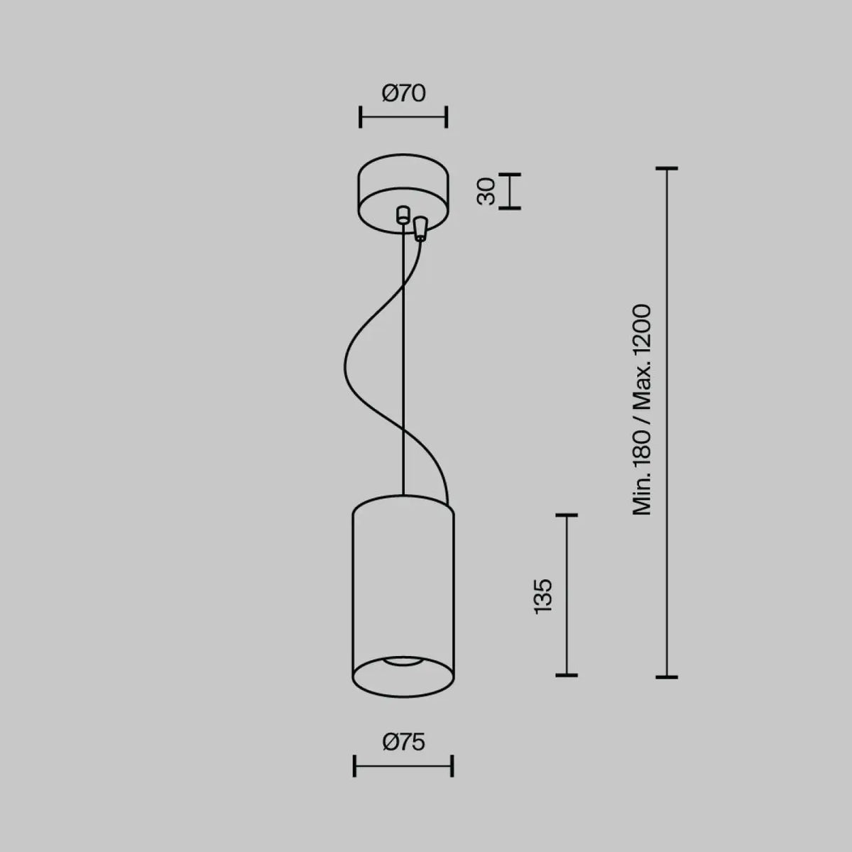Suspension Luminaire | EFIR (Cylindre)