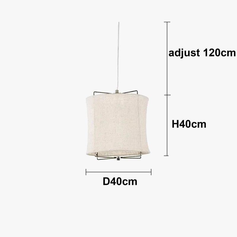 Suspension en coton et lin style wabi sabi fait main pour restaurants et hôtels – Néolys Aube