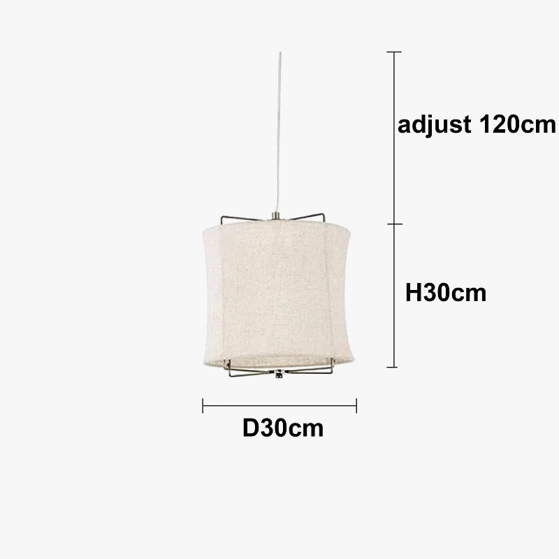 Suspension en coton et lin style wabi sabi fait main pour restaurants et hôtels – Néolys Aube