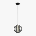 Suspension — En verre fumé lampe design pour restaurant et café