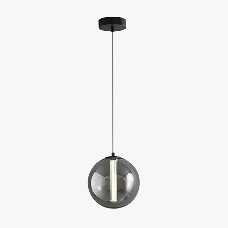 Suspension — En verre fumé lampe design pour restaurant et café