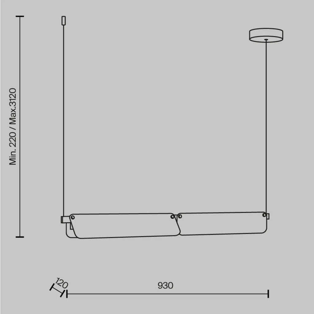 Suspension Luminaire | FLAT (Linéaire)