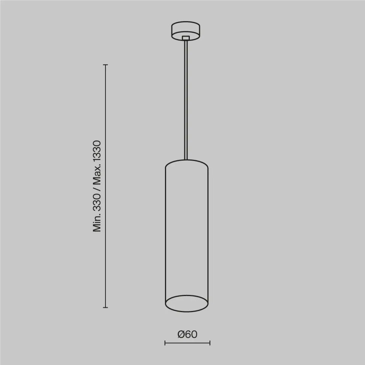 Suspension Luminaire | FOCUS (Cylindre)