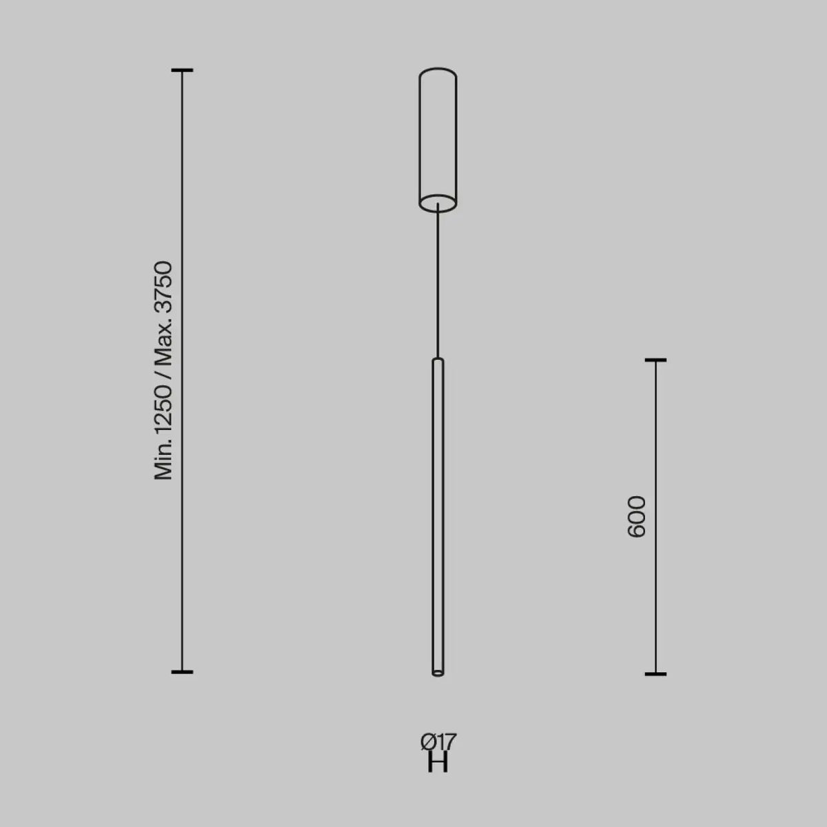 Suspension Luminaire | HALO (Tube Vertical)