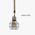 Suspension Industrielle Constance Rivage en Corde de Chanvre — A
