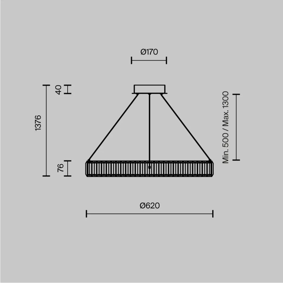 Suspension Krone (couronne scintillante)