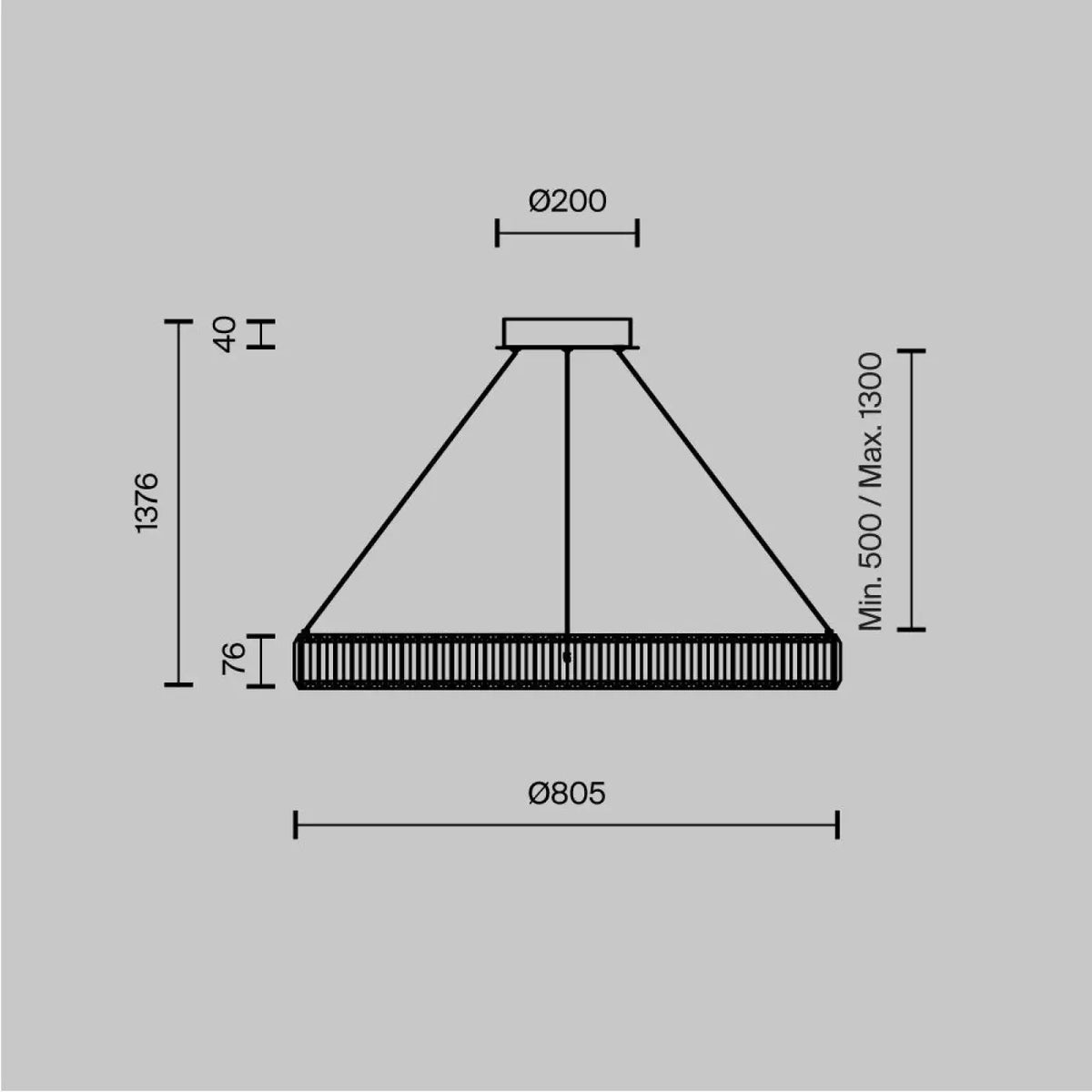 Suspension Krone (couronne scintillante)