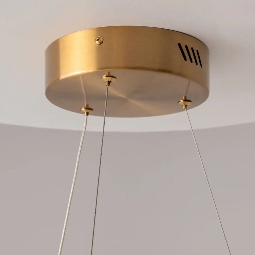 Suspension Luminaire | SATURNO (Anneau Doré)