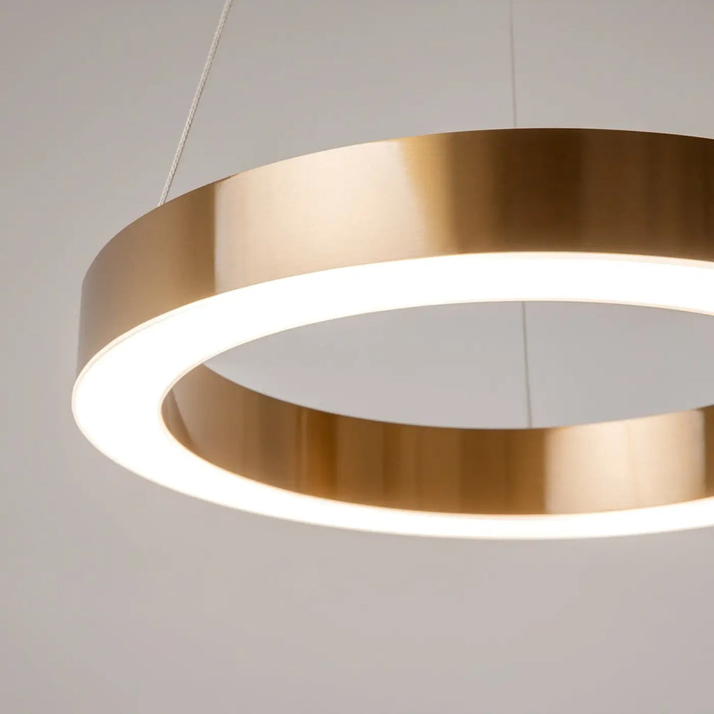 Suspension Luminaire | SATURNO (Anneau Doré)