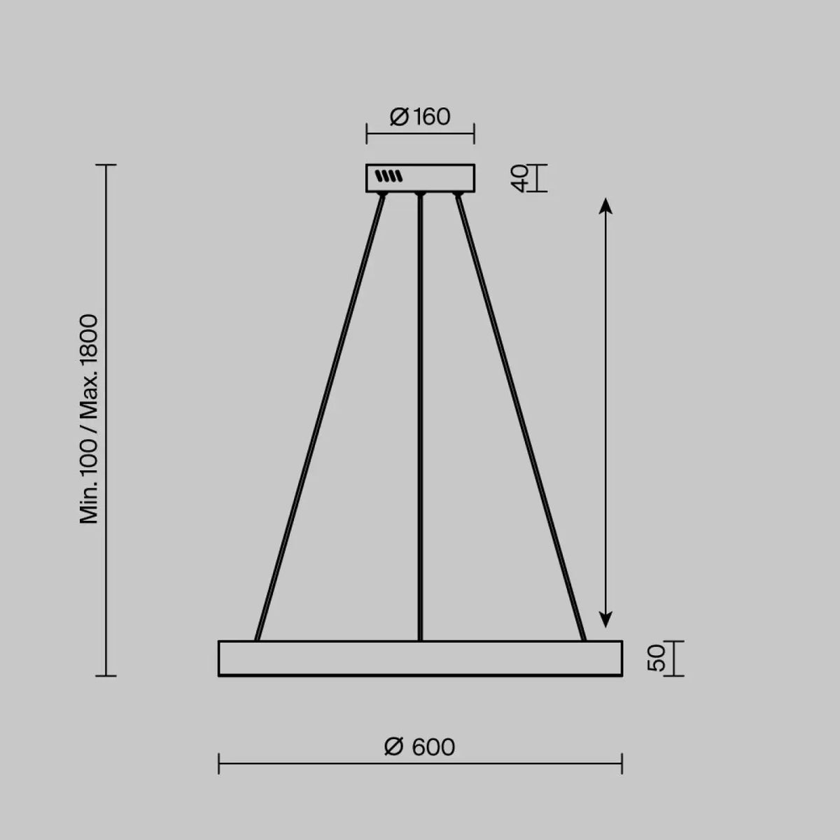 Suspension Luminaire | SATURNO (Anneau Doré)