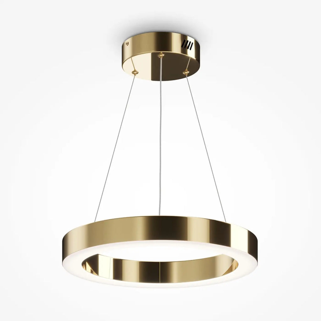 Suspension Luminaire | SATURNO (Anneau Doré)
