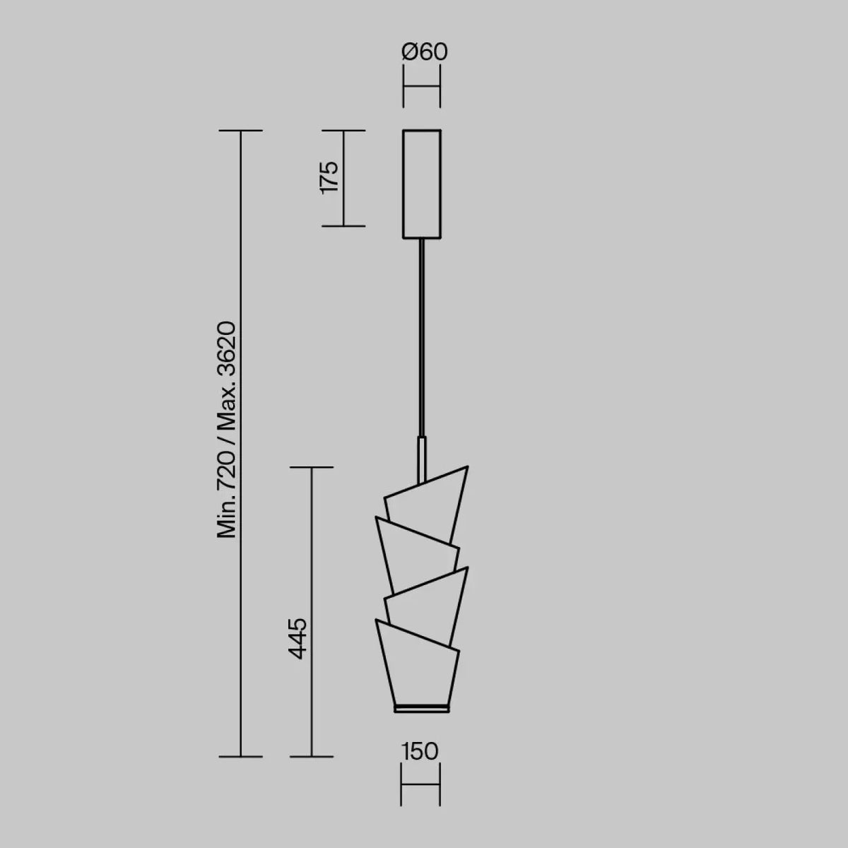 Suspension Luminaire | SEOUL (Cylindre Opalin)