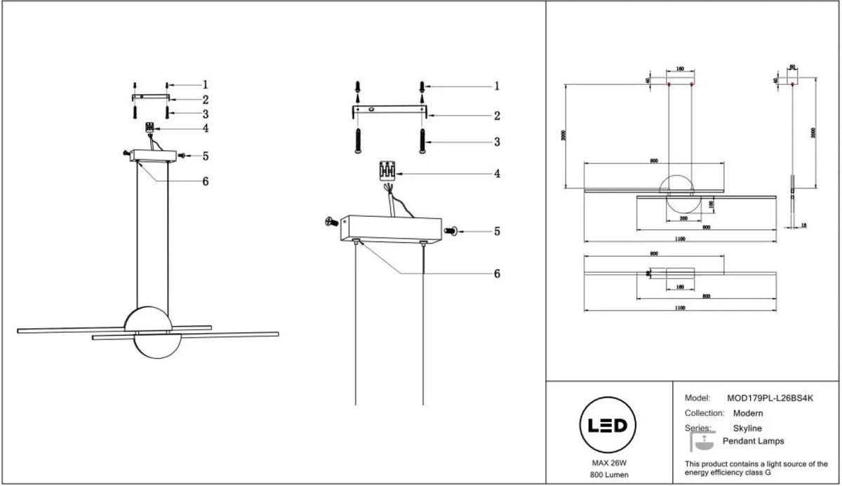 Suspension Luminaire | SKYLINE (Linéaire)