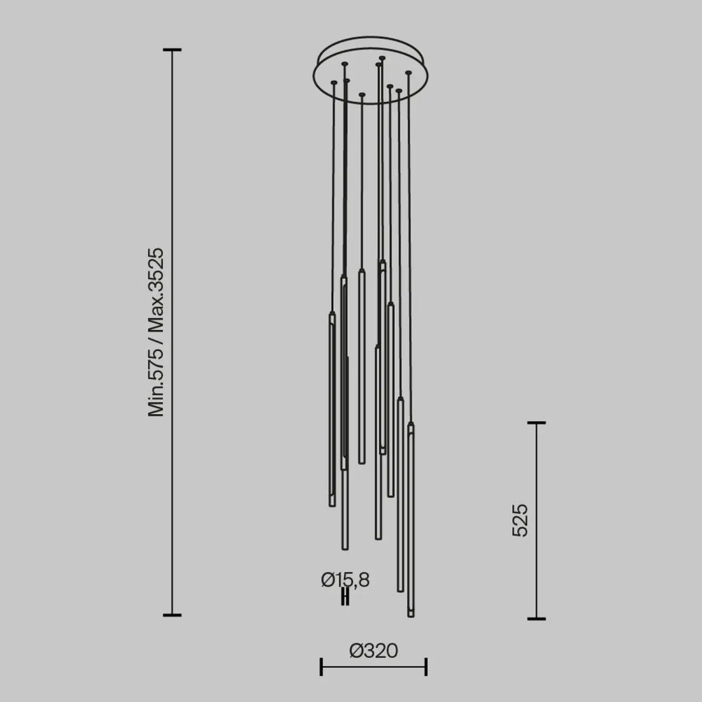 Suspension Luminaire | LIGHT STICK (Grappe)