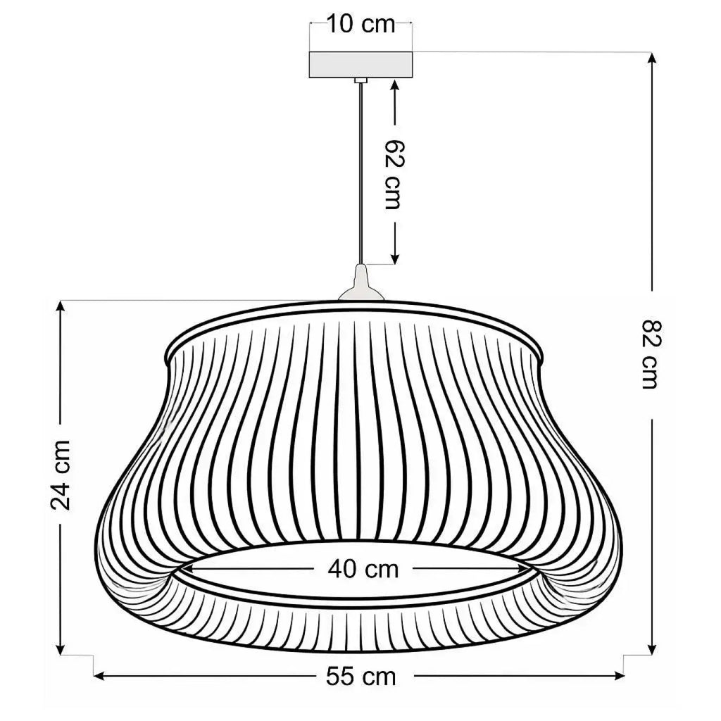 Suspension Luminaire | OBLO (Argent/Doré)