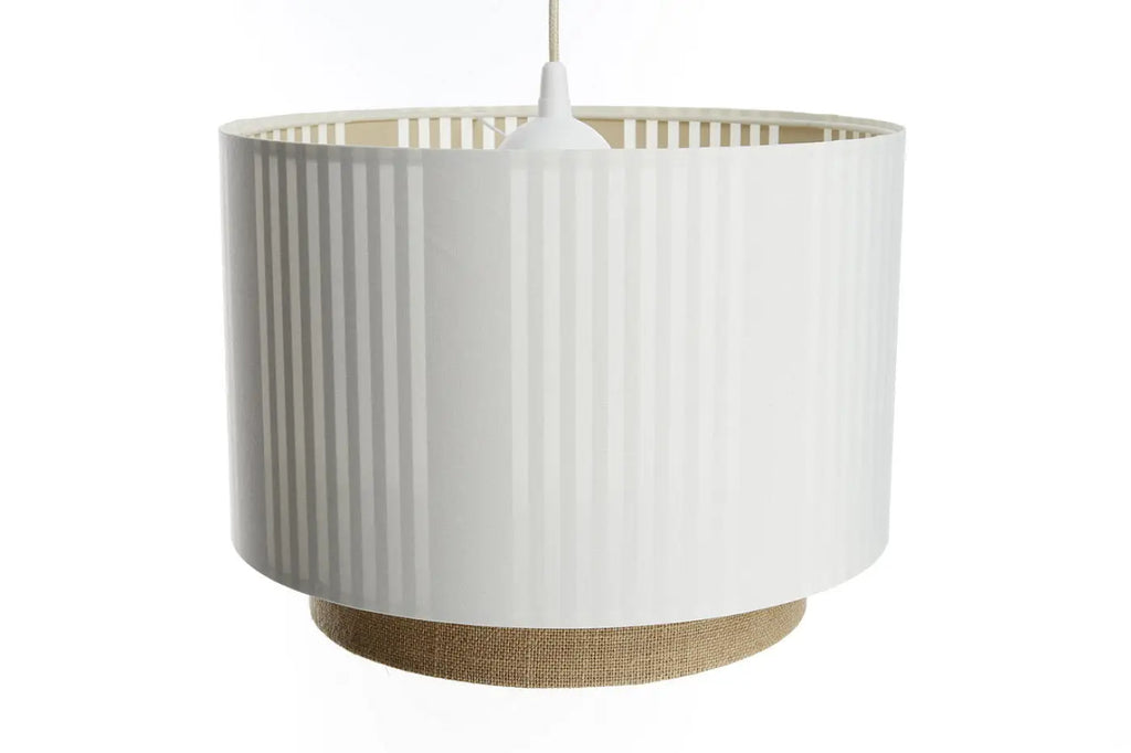 Suspension Luminaire | DUO LAMI LINE (Blanc/Beige/Ecru)