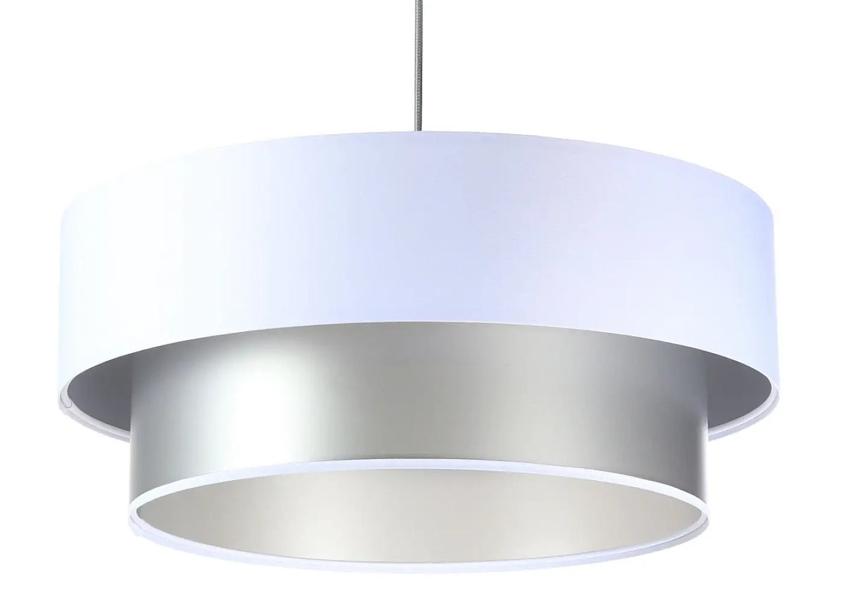 Suspension Luminaire | Duo (Blanc/Argent)