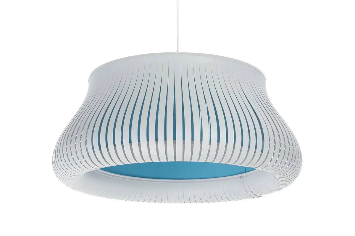 Suspension Luminaire | OBLO (Blanc/Bleu Clair)