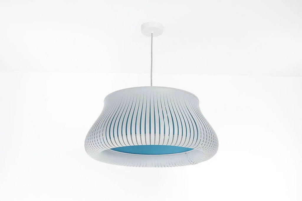 Suspension Luminaire | OBLO (Blanc/Bleu Clair)