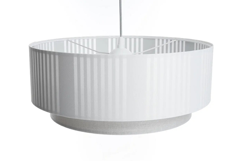 Suspension Luminaire | DUO LAMI LINE (Blanc/Gris)