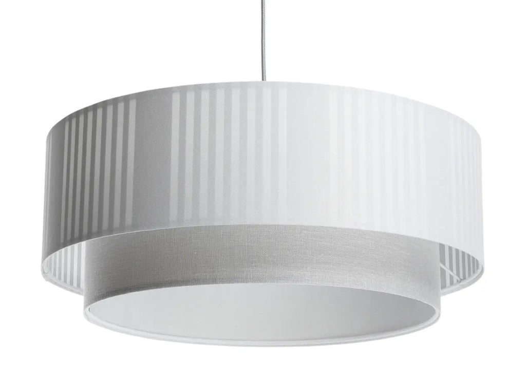 Suspension Luminaire | DUO LAMI LINE (Blanc/Gris)