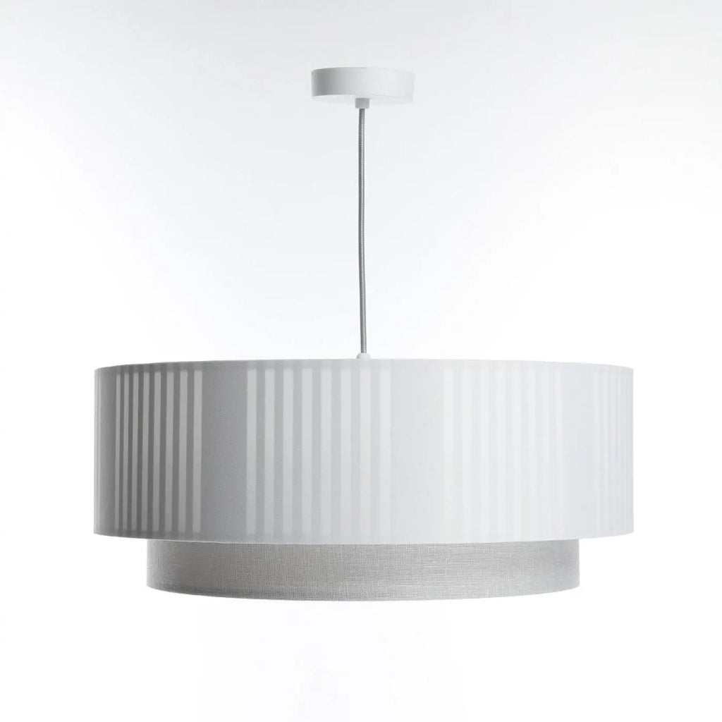 Suspension Luminaire | DUO LAMI LINE (Blanc/Gris)