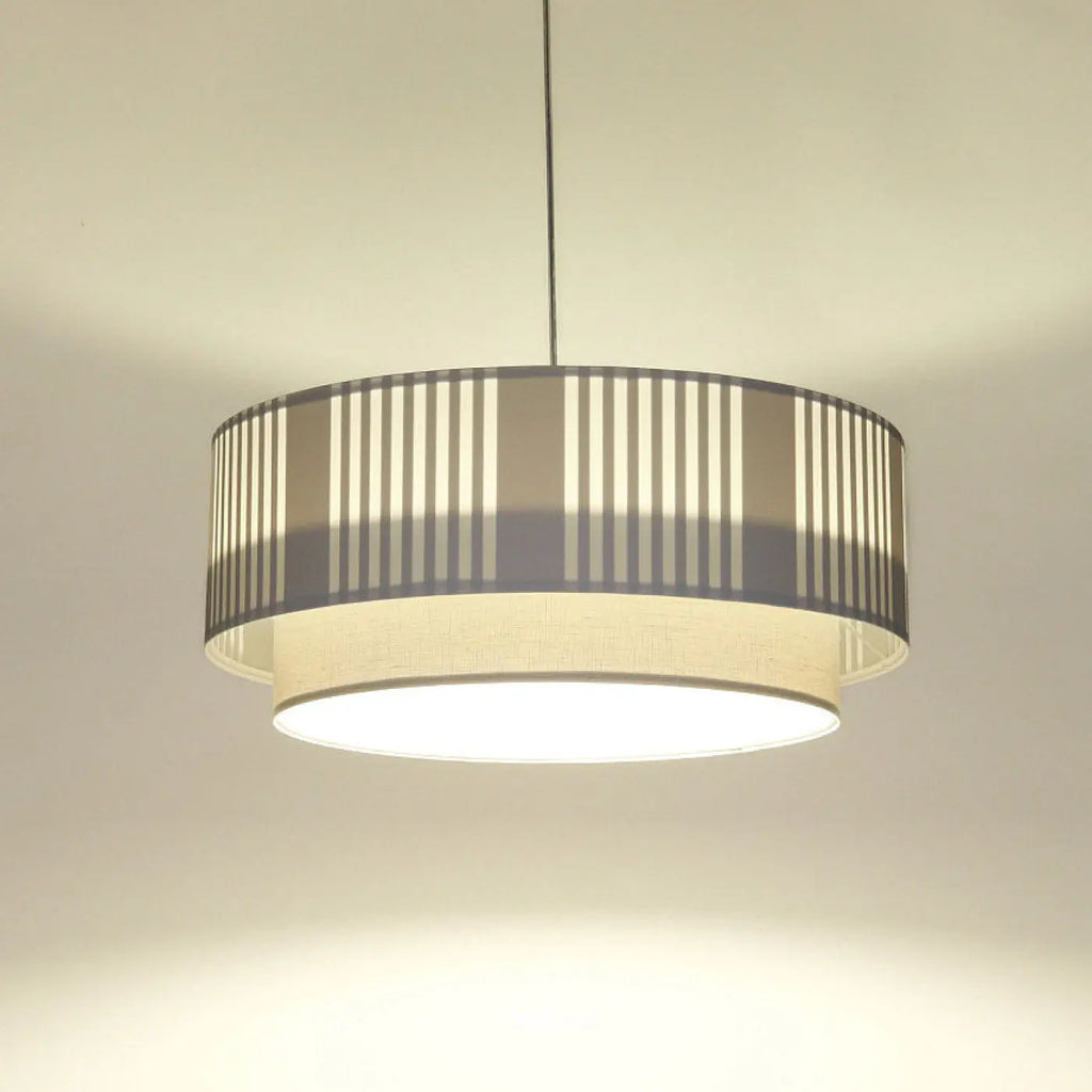 Suspension Luminaire | DUO LAMI LINE (Blanc/Gris)