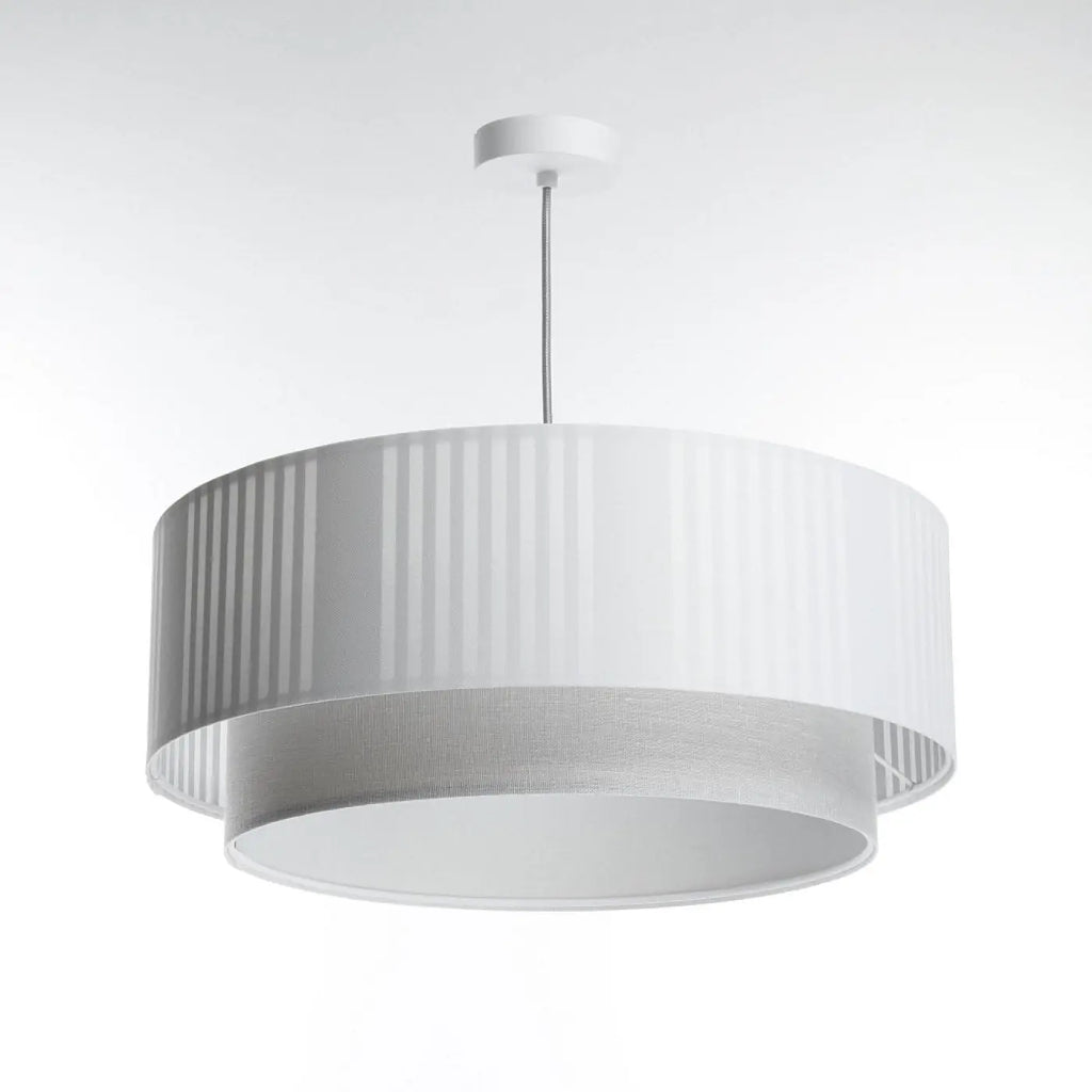 Suspension Luminaire | DUO LAMI LINE (Blanc/Gris)