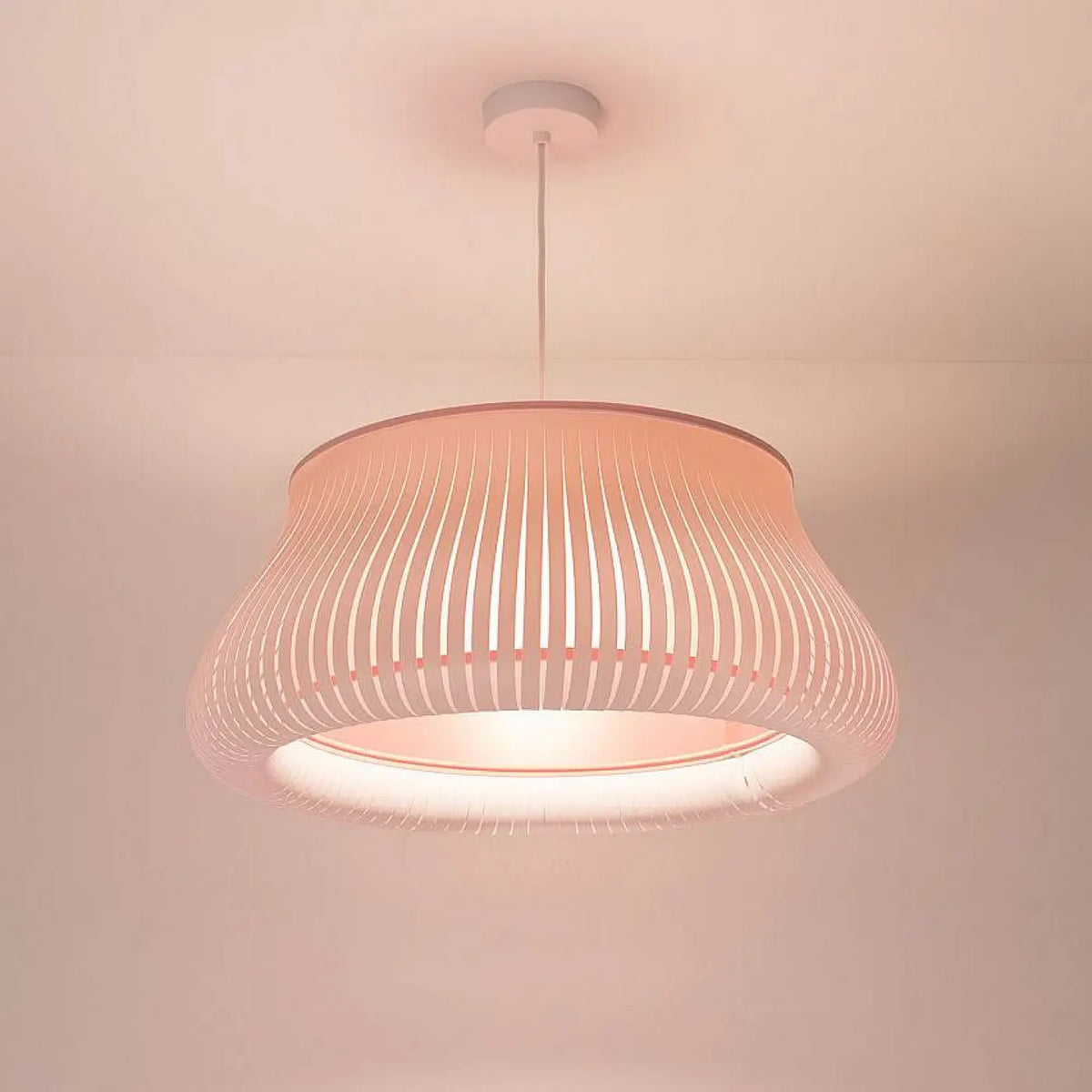 Suspension Luminaire | OBLO (Blanc/Rose)