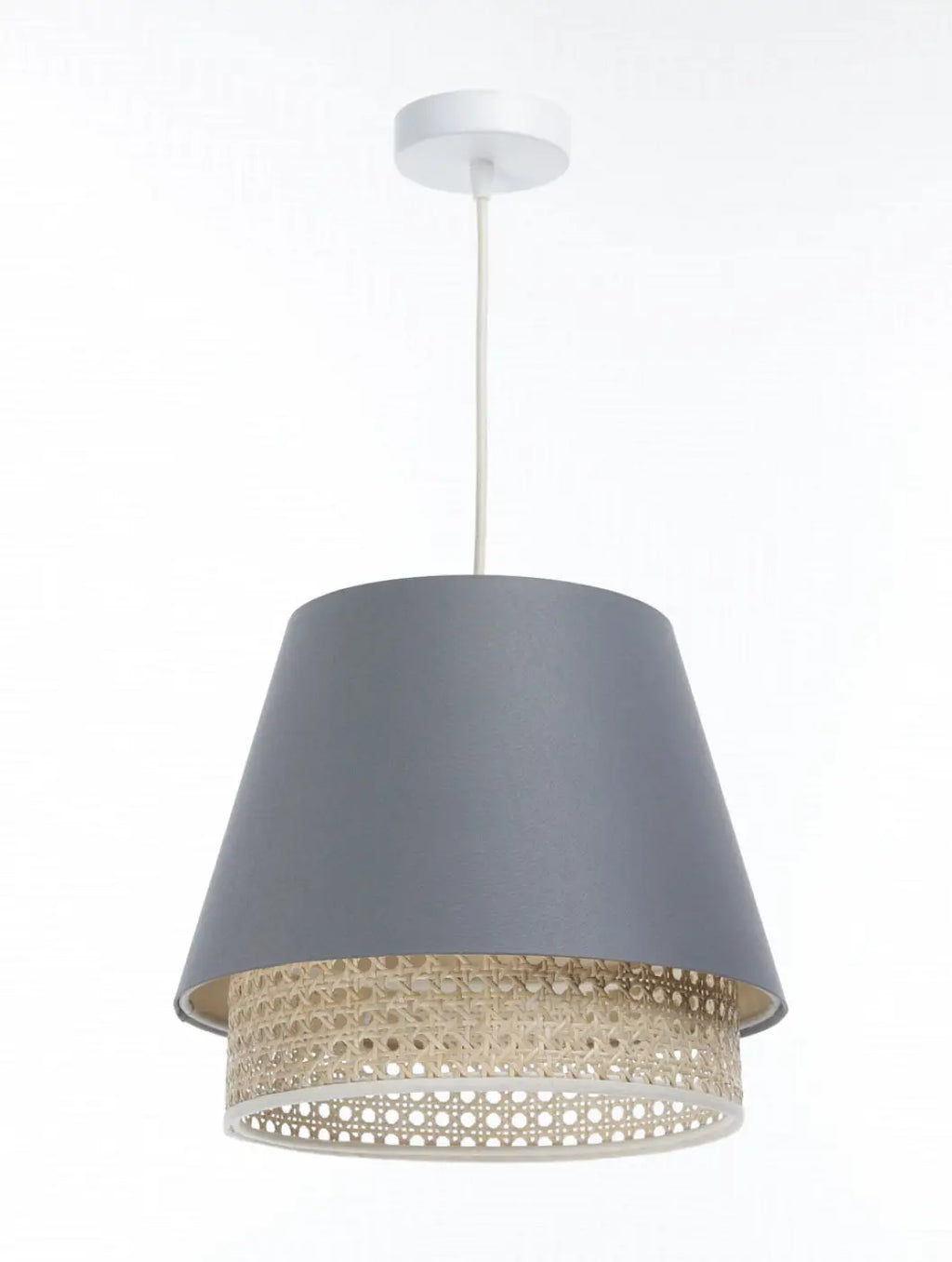Suspension Luminaire | SENSEI RATTAN (Bleu Gris)