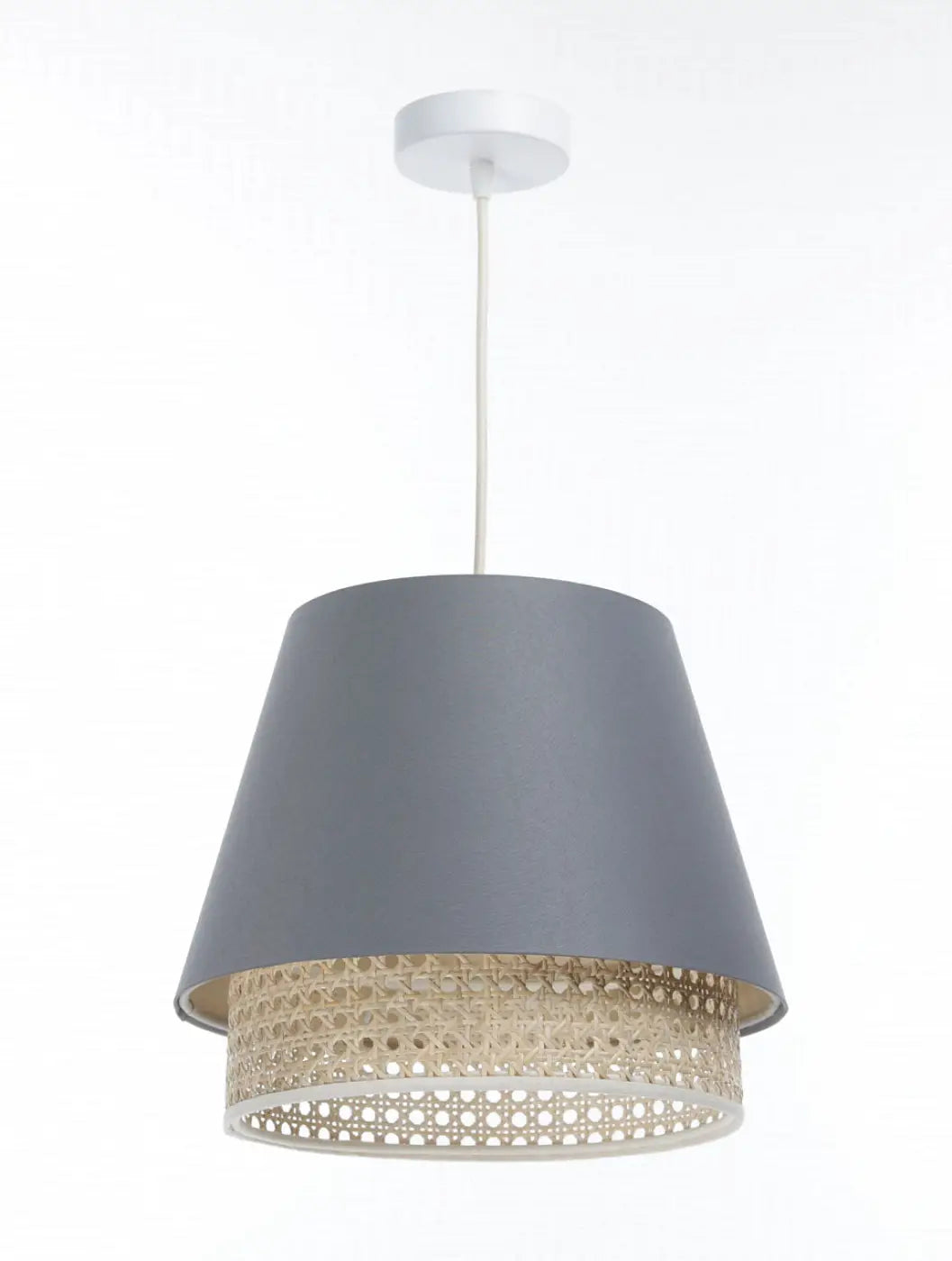 Suspension Luminaire | SENSEI RATTAN (Bleu Gris)