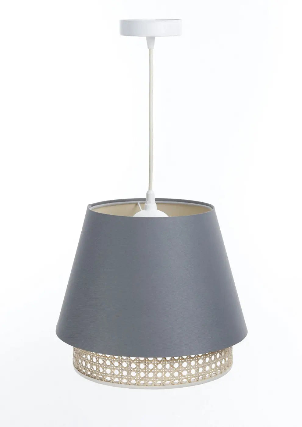 Suspension Luminaire | SENSEI RATTAN (Bleu Gris)