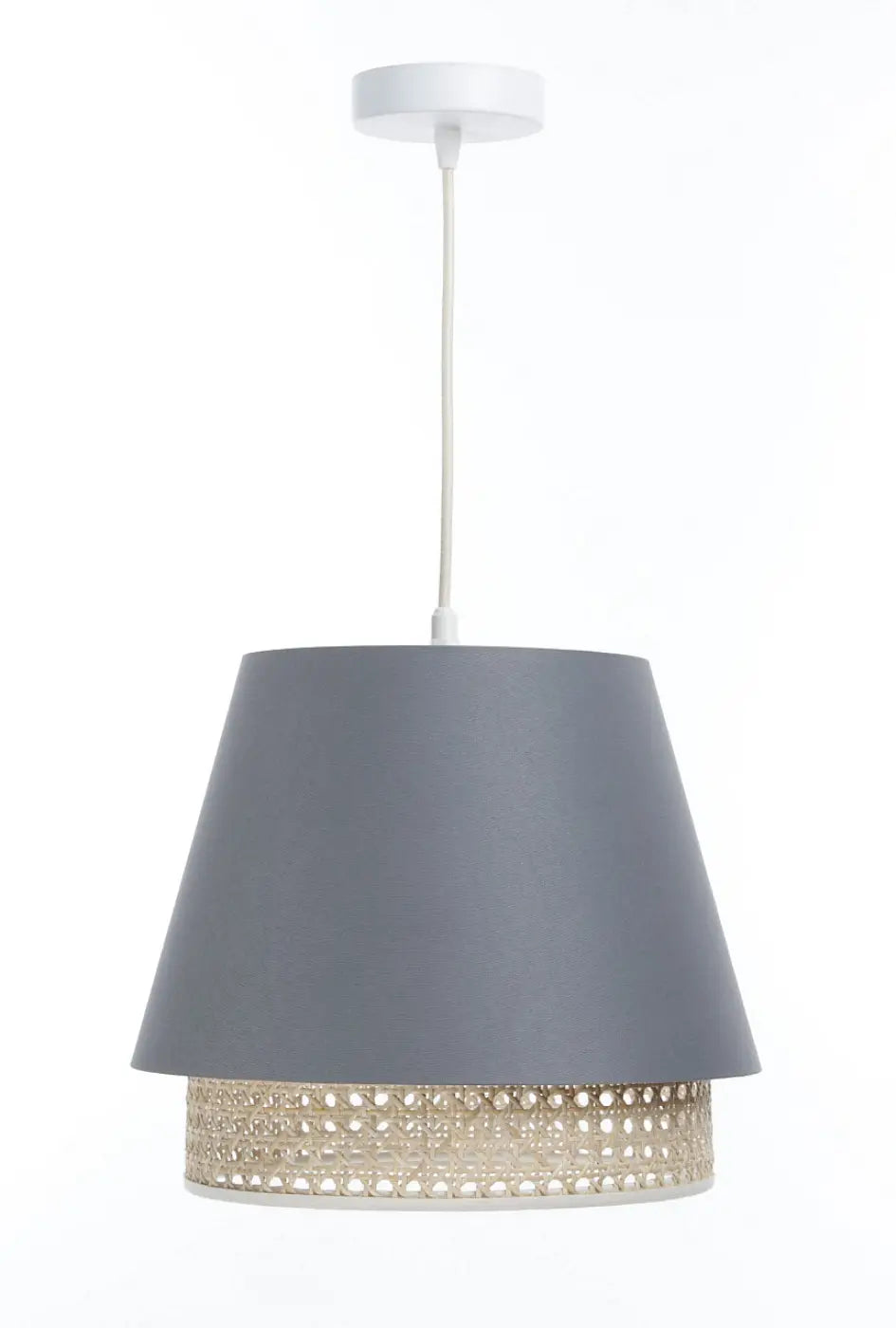 Suspension Luminaire | SENSEI RATTAN (Bleu Gris)