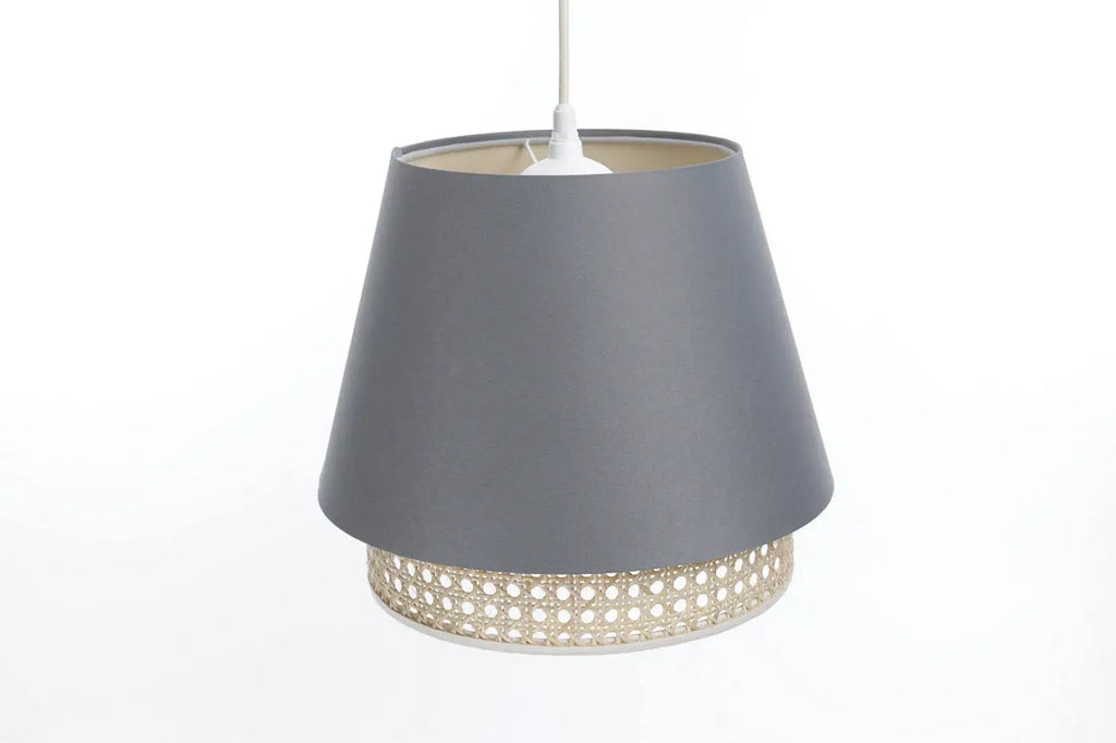 Suspension Luminaire | SENSEI RATTAN (Bleu Gris)